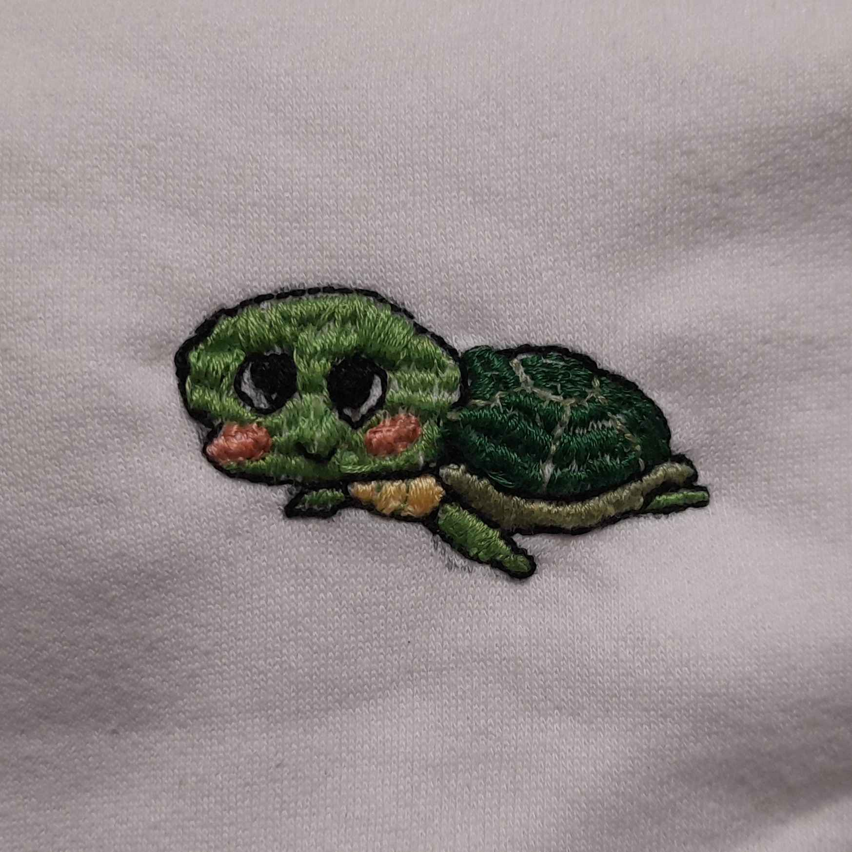 image représentant : Tortue brodée